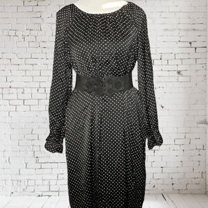 Old Navy Black-and-White Polkadot‎ W/ Cut Out Shoulders NEW W/OT Sz Med No Wears